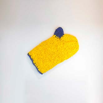 Canary Yellow Mitt - original art by Darlyn Susan Yee